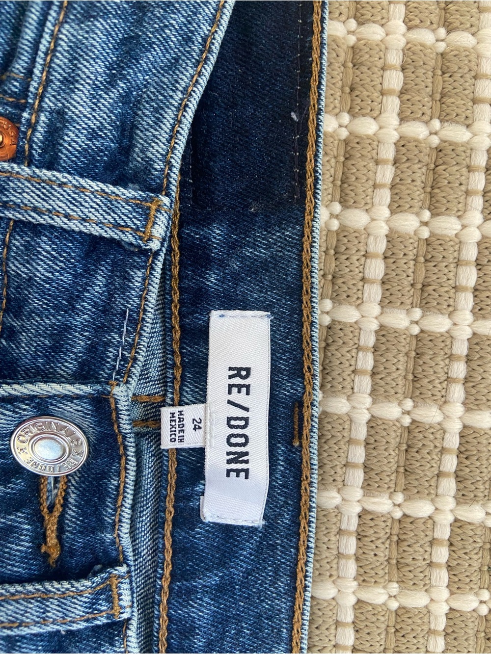 Re/Done *WW* Dark Wash High-Rise Jeans